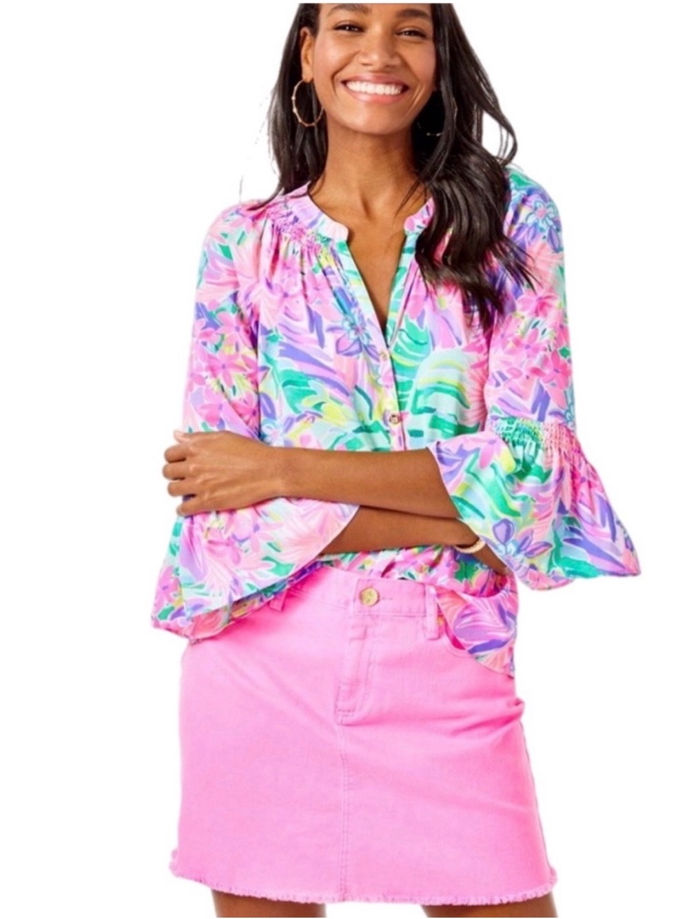 Lilly Pulitzer Kooper Skirt Pelican Pink Size 6
